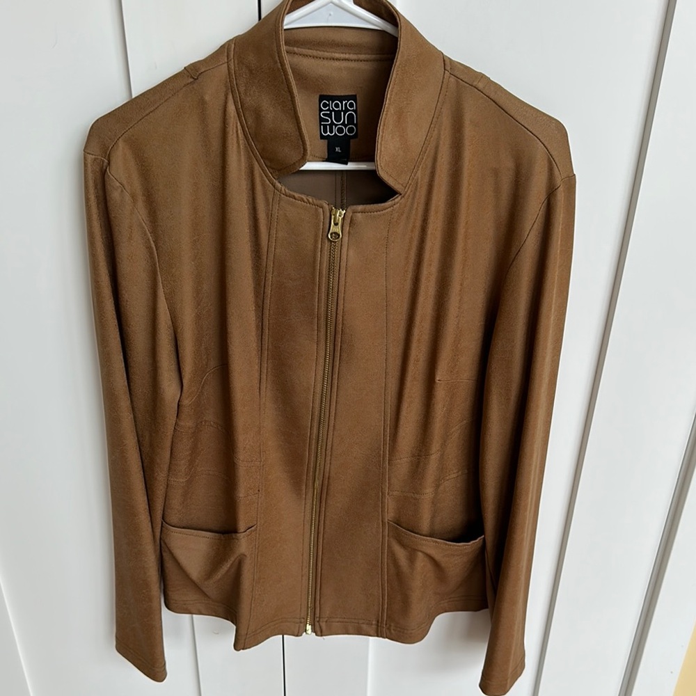 CLARA SUNWOO Tan Blazer Jacket